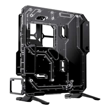 Granzon G20, w/ LCD DDC Pump, No PSU, E-ATX, Black, Liquid Cooling Distro Show Full Tower Case