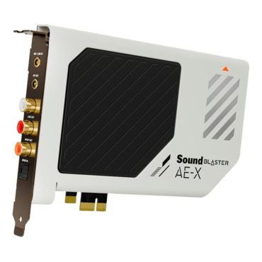 Sound Blaster AE-X, 7.1 Channels, 32-bit / 384 kHz, 130 dB DNR, PCIe Sound Card