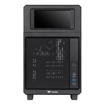 TR200, Mesh Panel, LCD, No PSU, microATX, Black, Mini Tower Case