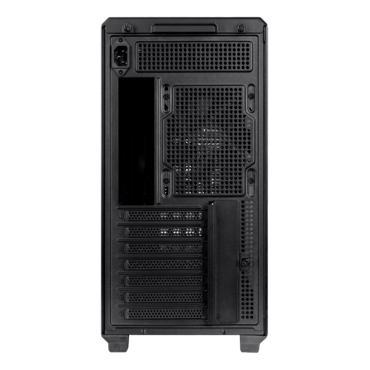 TR300 WS, Tempered Glass, LCD, No PSU, ATX, Black, Mid Tower Case