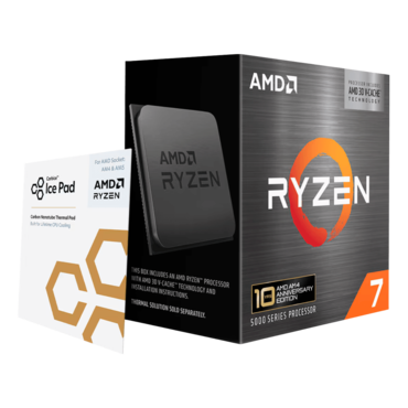 Ryzen™ 7 5800X3D 10th Anniversary Edition 8-Core 3.4 - 4.5GHz Turbo, AM4, 105W TDP, Processor