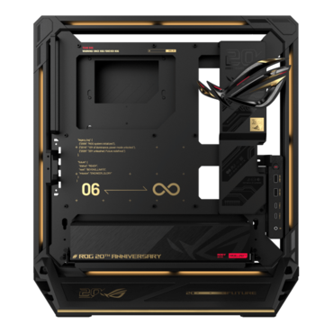 ROG GR20 Edition 20, No PSU, E-ATX, Black, Open-Frame Mid Tower Case