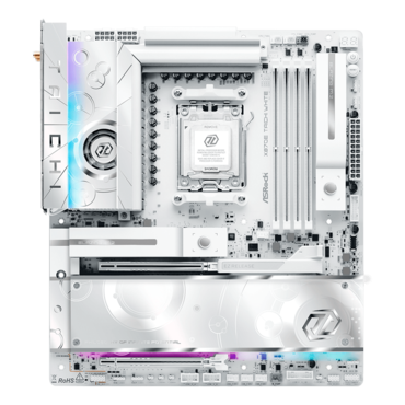 X870E Taichi White, AMD X870E Chipset, AM5, E-ATX Motherboard