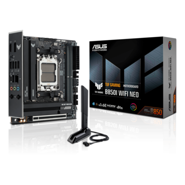 TUF GAMING B850I WIFI NEO, AMD B850 Chipset, AM5, Mini-ITX Motherboard