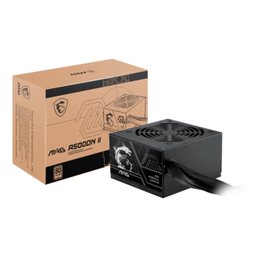 MAG A500DN II, 80 PLUS Standard 500W, No Modular, ATX Power Supply