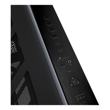 ROG Cronox ARGB, LCD, Tempered Glass, No PSU, E-ATX, Black, Full Tower Case
