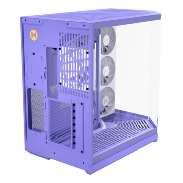 Y50 RGB, Tempered Glass, No PSU, E-ATX, Taro Milk, Mid Tower Case