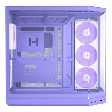 Y50 RGB, Tempered Glass, No PSU, E-ATX, Taro Milk, Mid Tower Case