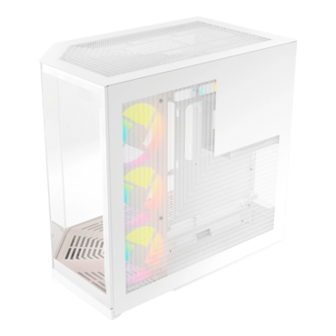 Y50 RGB, Tempered Glass, No PSU, E-ATX, Snow White, Mid Tower Case