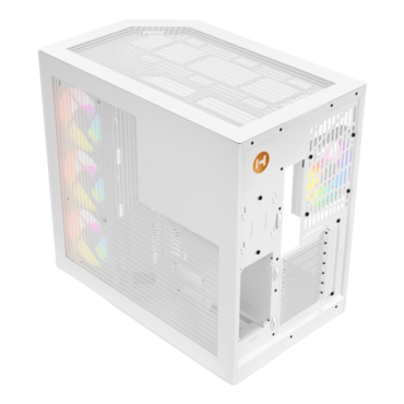 Y50 RGB, Tempered Glass, No PSU, E-ATX, Snow White, Mid Tower Case