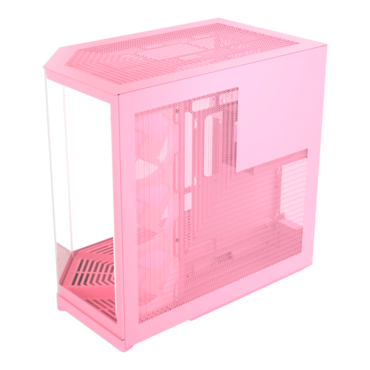 Y50 RGB, Tempered Glass, No PSU, E-ATX, Strawberry Milk, Mid Tower Case