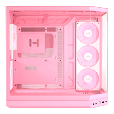 Y50 RGB, Tempered Glass, No PSU, E-ATX, Strawberry Milk, Mid Tower Case