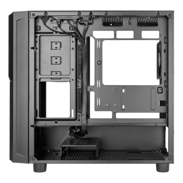SETA X1M, No PSU, microATX, Black, Mid Tower Case