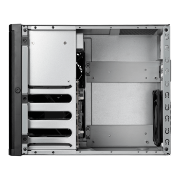 CS240, 4x 2.5" External Bays, No PSU, Mini-ITX / Mini-DTX, Black, Mini Tower Chassis