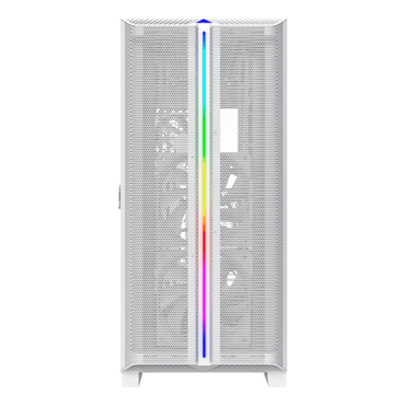 Sky One Lite, Tempered Glass, No PSU, ATX, Frost White, Mid Tower Case