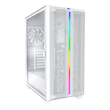 Sky One Lite, Tempered Glass, No PSU, ATX, Frost White, Mid Tower Case