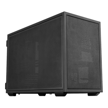 B4-mATX, Mesh Panel, No PSU, microATX, Black, Mini Tower Case