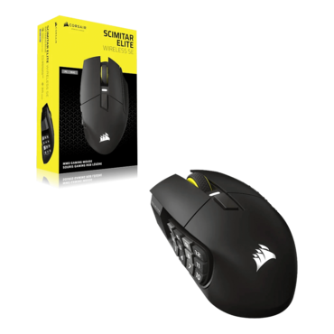 SCIMITAR ELITE WIRELESS SE MMO, 33000-dpi, Wired/Bluetooth/Wireless, Gun Metal, Optical Gaming Mouse