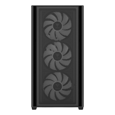 ATHENA E5M, Tempered Glass, No PSU, microATX, Black, Mid Tower Case
