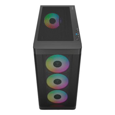 ATHENA M3, Tempered Glass, No PSU, E-ATX, Black, Mid Tower Case