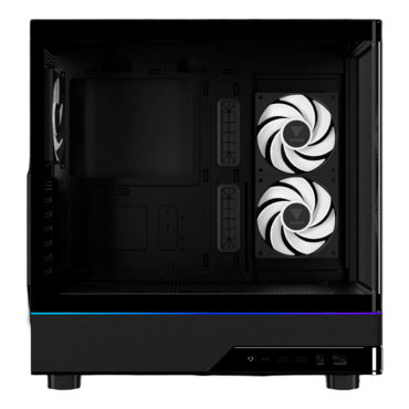 ATLAS M5 CG, Tempered Glass, No PSU, ATX, Black, Mid Tower Case