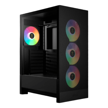 AURA GC15 ARGB, Tempered Glass, No PSU, ATX, Black, Mid Tower Case