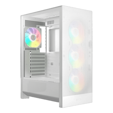 AURA GC15 WH ARGB, Tempered Glass, No PSU, ATX, White, Mid Tower Case