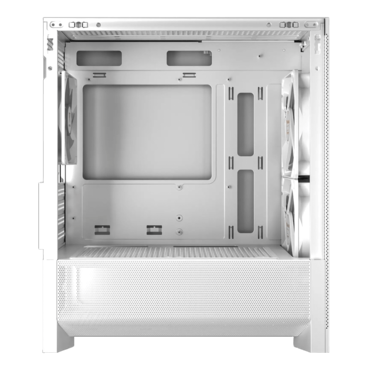 AURA GC15M WH ARGB, Tempered Glass, No PSU, microATX, White, Mid Tower Case