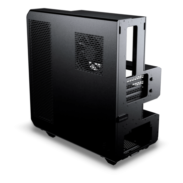 EX5, Tempered Glass, No PSU, ATX, Black, Mid Tower Case