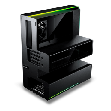 EX5, Tempered Glass, No PSU, ATX, Black, Mid Tower Case