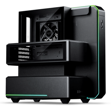 EX5, Tempered Glass, No PSU, ATX, Black, Mid Tower Case
