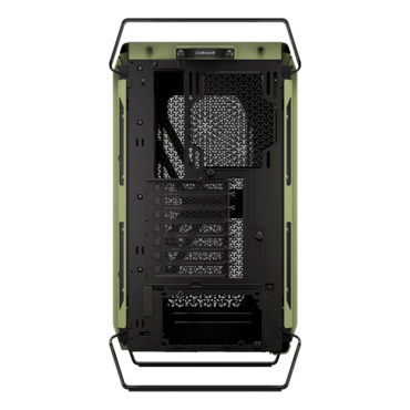WARTHOG Airflow, Tempered Glass, No PSU, E-ATX, Olive Drab, Mid Tower Case