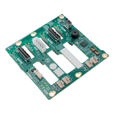 RAC380-BP-304H, 4-Bay NVMe U.2 or SAS/SATA SSD/HDD Backplane for WS380-E Workstation