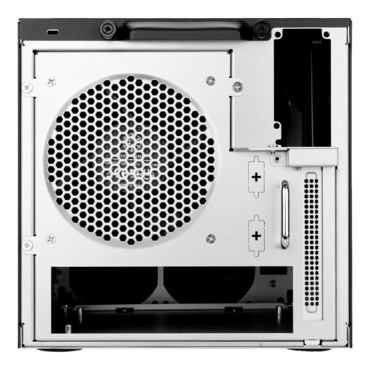 CS340, 4x 3.5"/2.5" External Bays, No PSU, Mini-ITX / Deep Mini-ITX, Black, Mini Tower Chassis