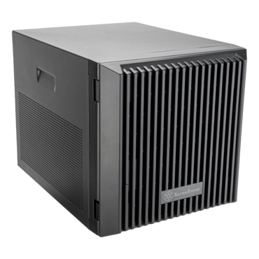 CS340, 4x 3.5"/2.5" External Bays, No PSU, Mini-ITX / Deep Mini-ITX, Black, Mini Tower Chassis