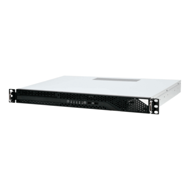 IW-RA100 1U Rackmount Chassis, 1x 3.5", 1x 2.5", Black