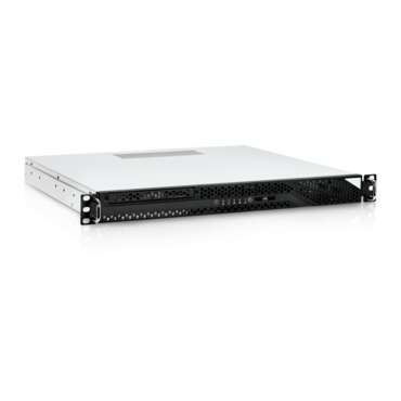 IW-RA100 1U Rackmount Chassis, 1x 3.5", 1x 2.5", Black