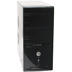 6C28B Black Mid-Tower Case, No PSU, ATX