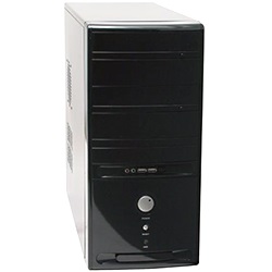 6C28B Black Mid-Tower Case, No PSU, ATX