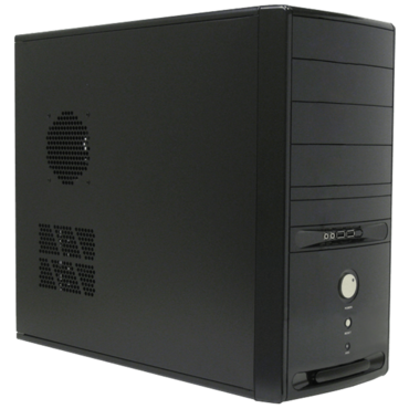 6C28B Black Mid-Tower Case, No PSU, ATX
