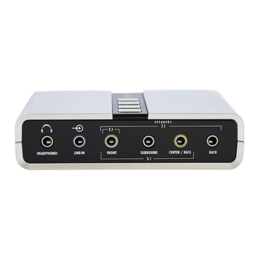 ICUSBAUDIO7D, 7.1 Channels, 16-bit / 48KHz, USB Sound Card