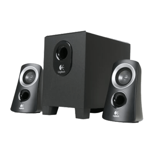 Z313, 2.1 (2 x 5 + 15W), Wired Remote, Black, Retail Speaker System