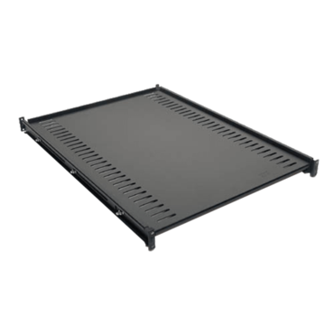 AR8122BLK, Fixed Rackmount Shelf, 250lbs, Black