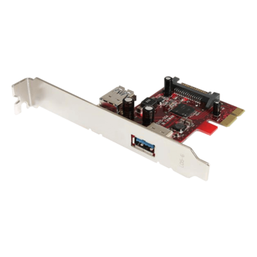 PEXUSB3S11 1-int/1-ext ports USB 3.0 Controller Card, PCIe x1, Full-height/Low-profile, Retail