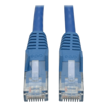 Cat6 Gigabit Snagless Molded Patch Cable (RJ45 M/M) - Blue, 10-ft