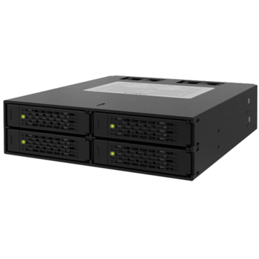 MB994SP-4S, 1x 5.25&quot; to 4x 2.5&quot;, SAS/SATA 6Gb/s, SSD/HDD, Black Hot Swap Module
