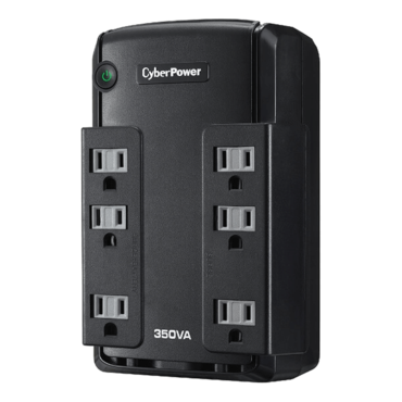 Standby CP350SLG, 350VA/255W, 120V, 6 Outlets, Black, Tower UPS