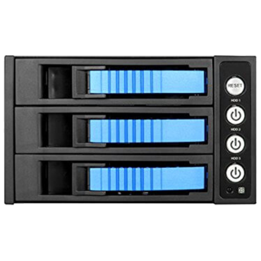 BPU-230SATA, 2x 5.25" to 3x 3.5"/2.5", SAS/SATA 6Gb/s, SSD/HDD, Blue Hot Swap Module
