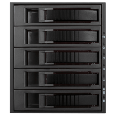 BPU-350SATA, 3x 5.25&quot; to 5x 3.5&quot;/2.5&quot;, SAS/SATA 6 Gb/s HDD/SSD, Black Hot Swap Module