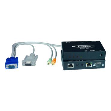 Hi-Res VGA Receiver with Two-Way Audio and RS232 via CATx to 1,000 feet